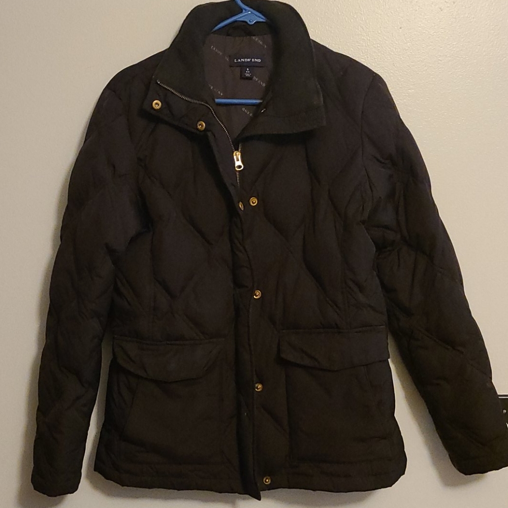 Lands End womens feather down coat